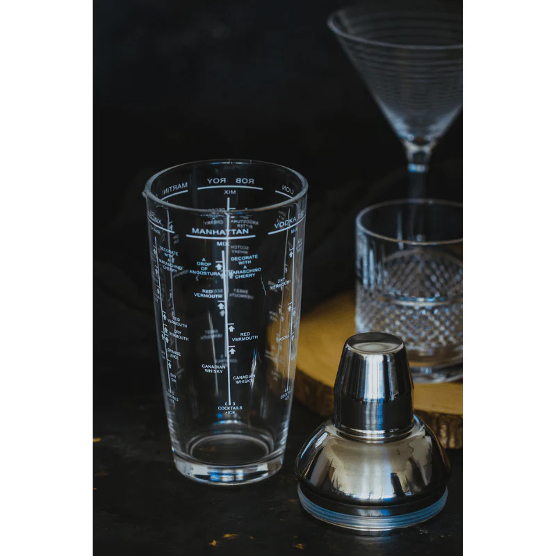 BarCraft Boston Glass Cocktail Shaker 700ml - Image 4