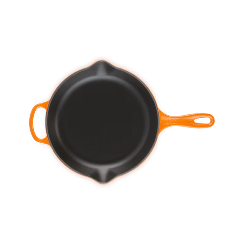 Le Creuset Signature Collection Cast Iron Round Skillet 26cm Volcanic Flame - Image 3