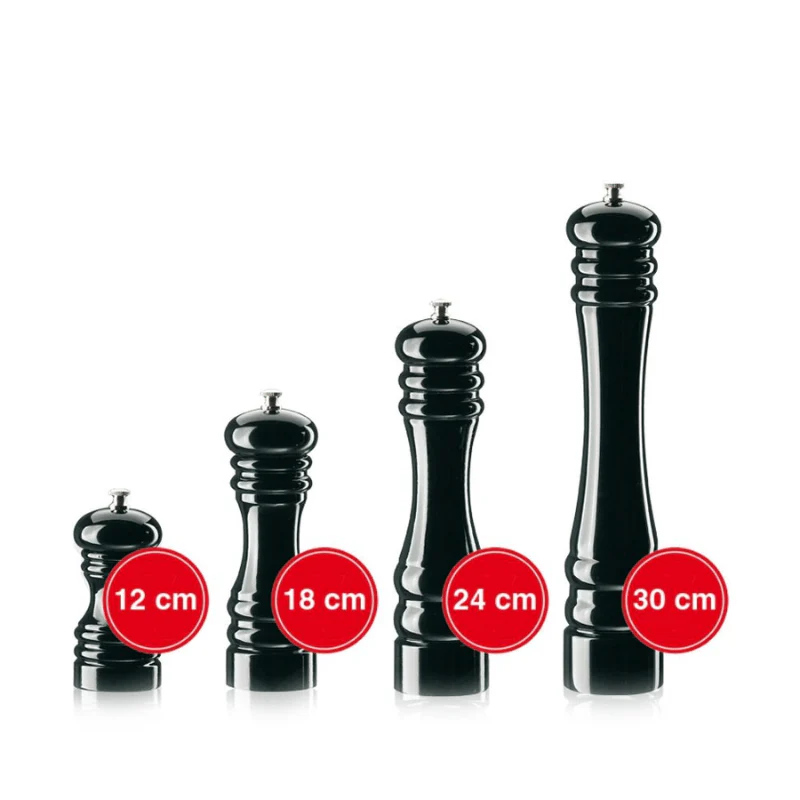 Zassenhaus Berlin Black Gloss Pepper Mill 18cm - Image 3