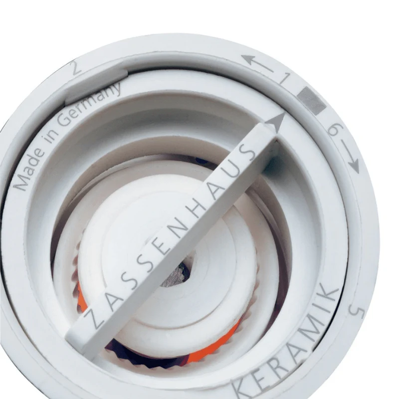 Zassenhaus Berlin White Gloss Salt Mill 18cm - Image 3